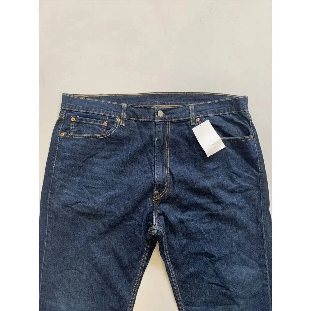 Levi's 505 Men's Blue Regular Fit Straight Leg Jeans Size 40x30 NWT - Picture 2 of 11